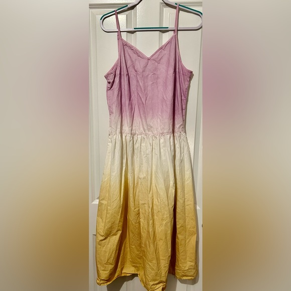 Allsaints Rumpled Cotton Ombré Maxi - Picture 2 of 4